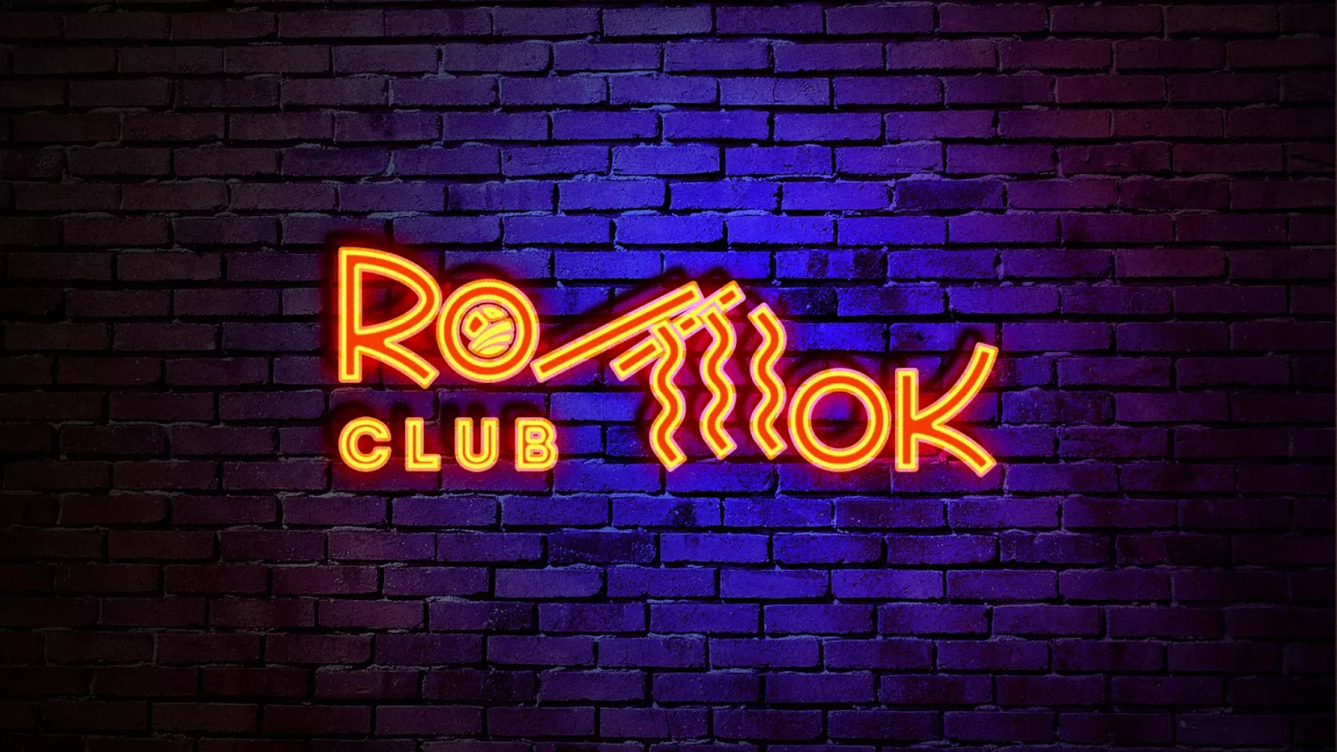Разработка интерьерной вывески суши-бара «Roll Wok Club» в Дудинке